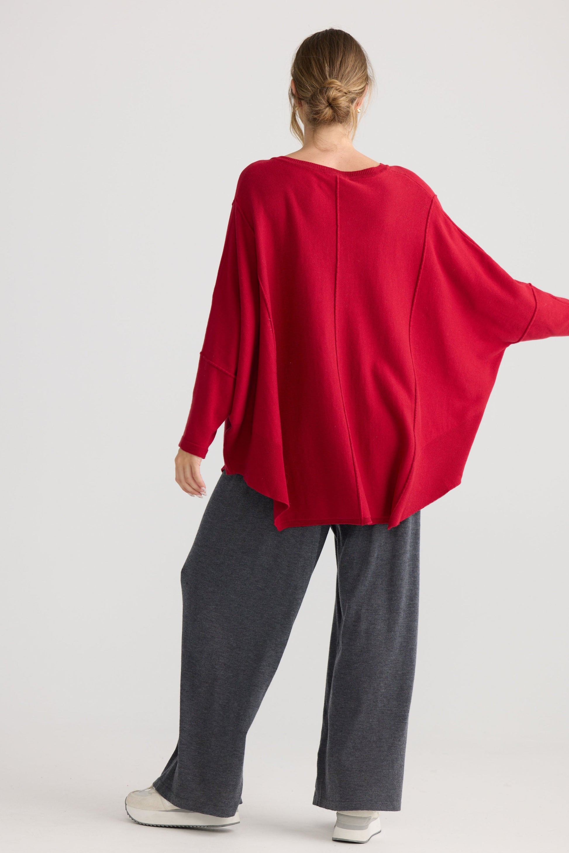 Chill Top in scarlet, shown on model.