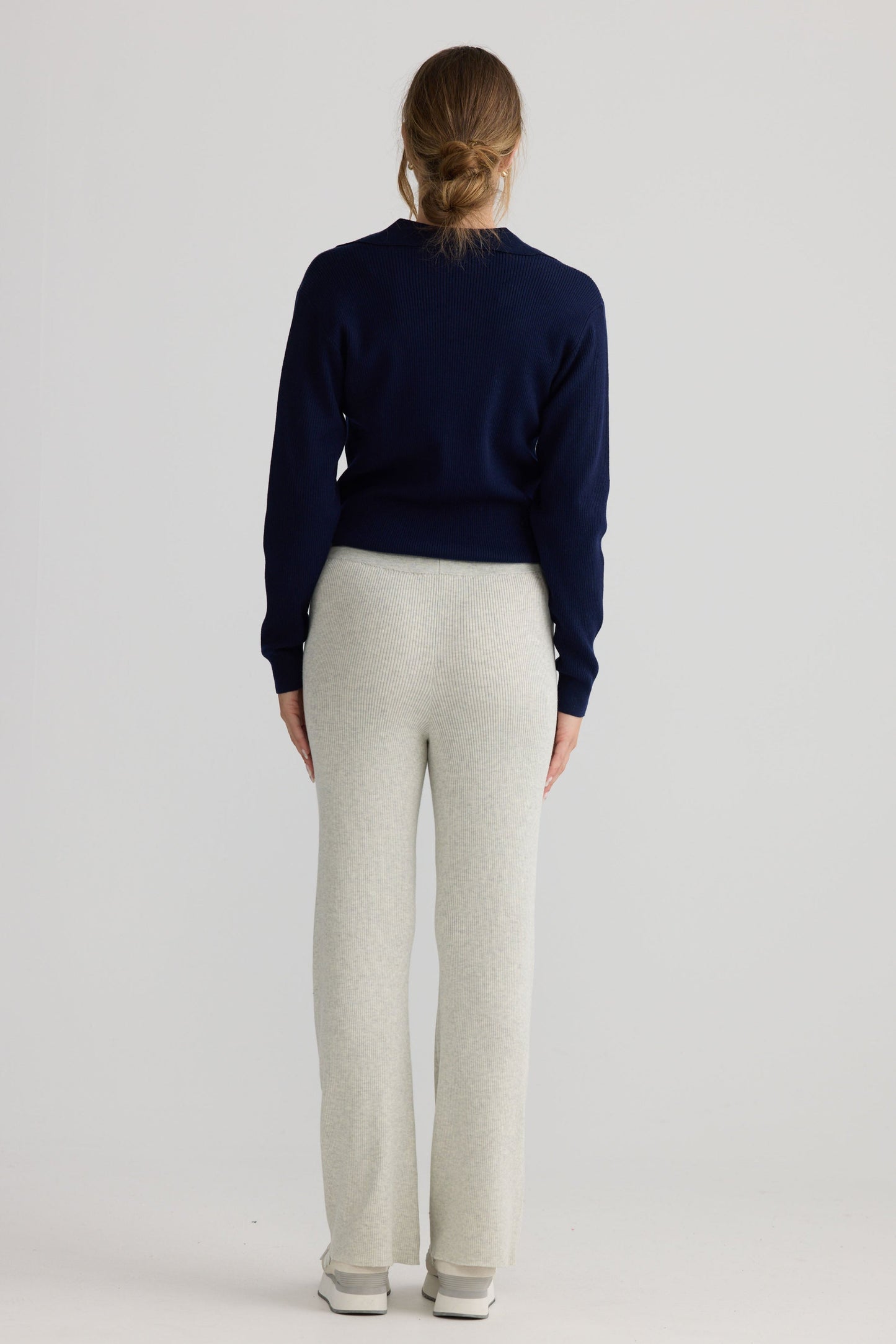Tilda Pant in oat, shown on model.